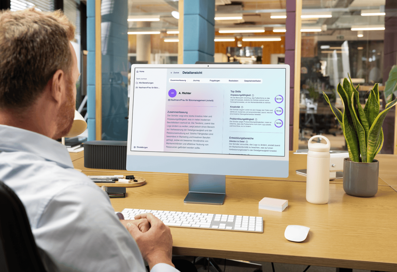 A mockup of Freelio's web app