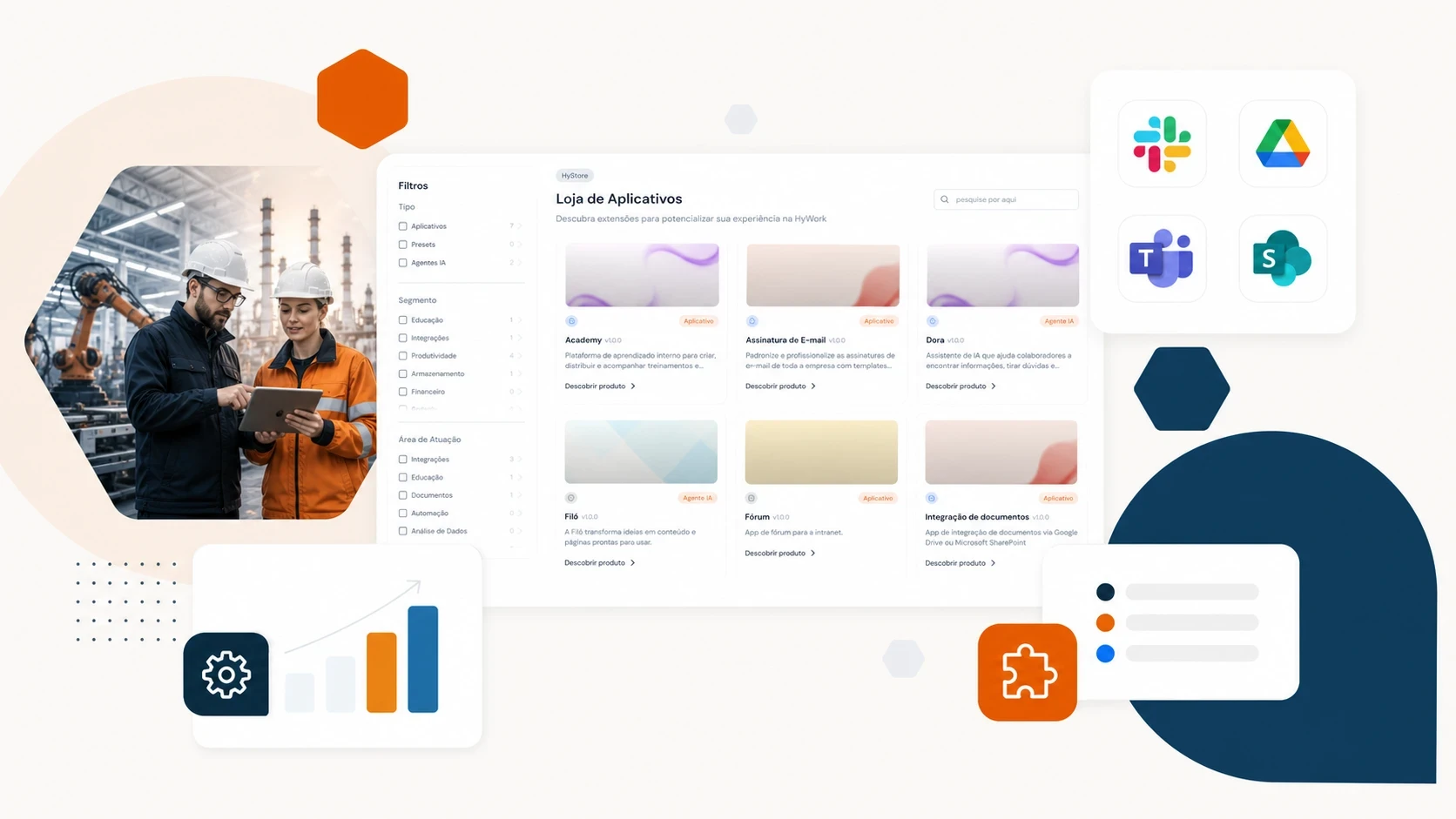 Fluxos de solicitação do Hywork