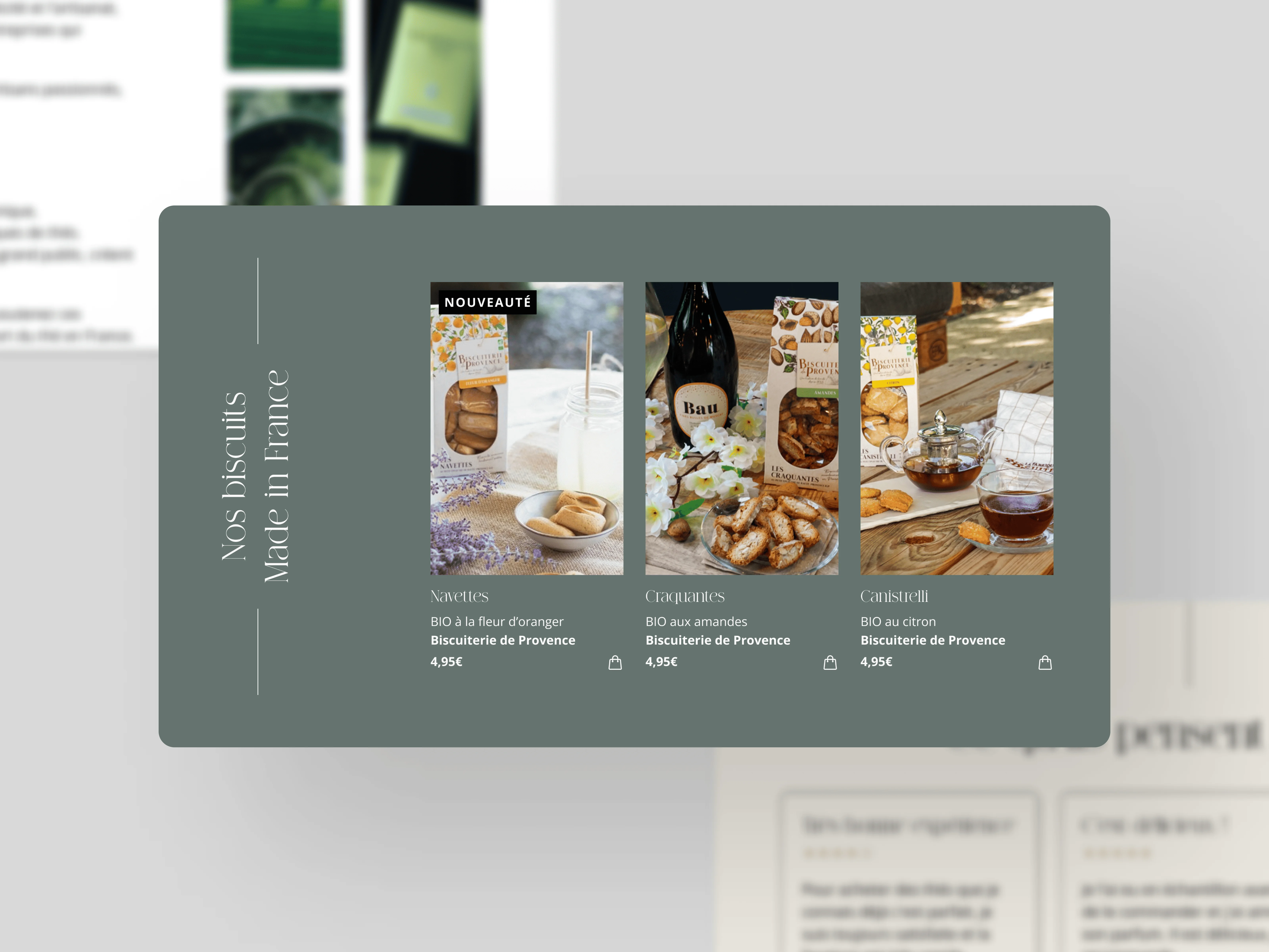 Visuels Desktop des interfaces