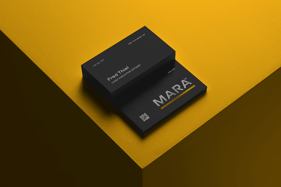 MARA business cards mockup