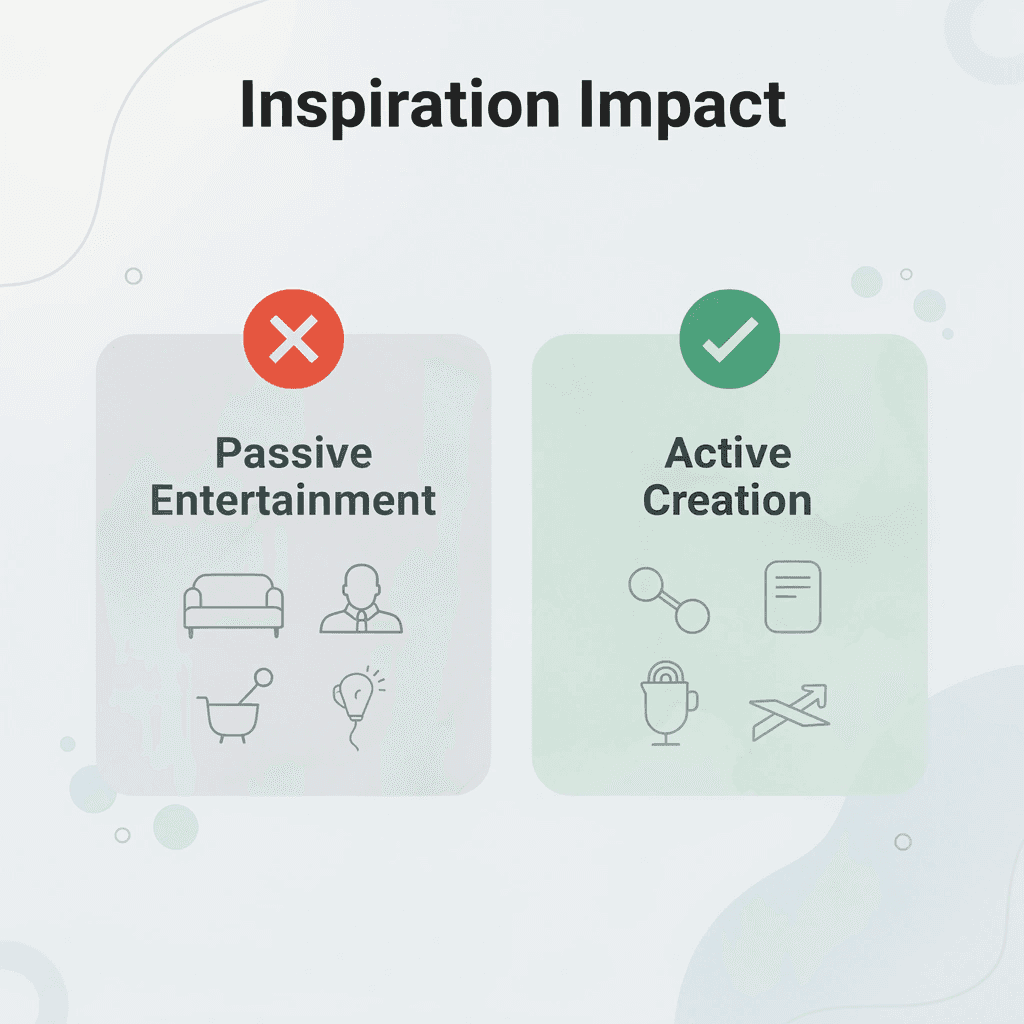 Before and after comparison of passive vs active inspiration