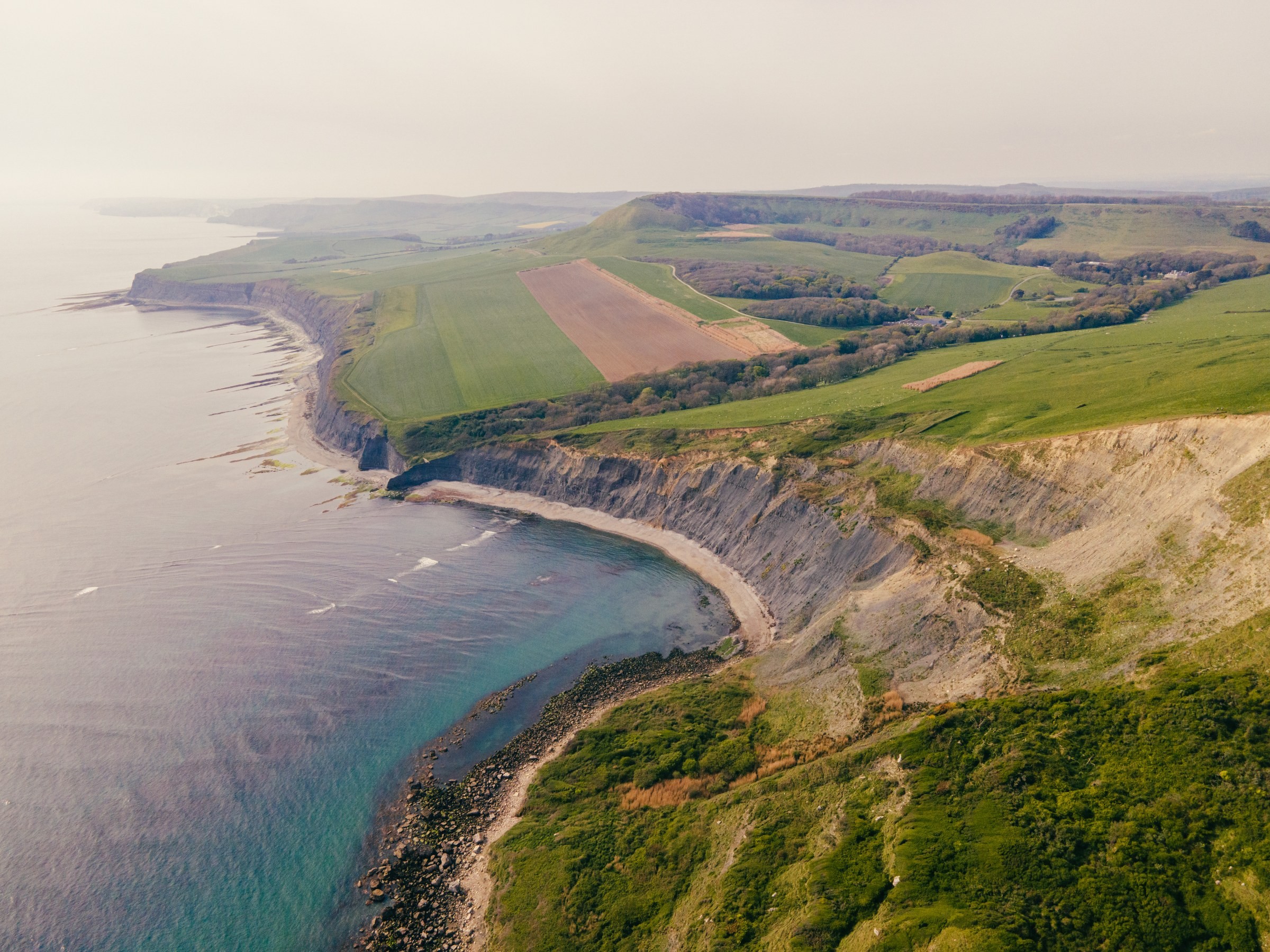 LANDSCAPE · The curve of the Dorset coastline.