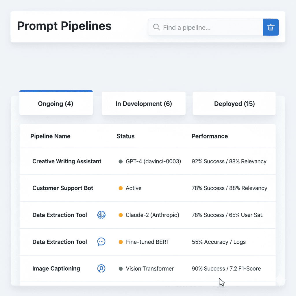 An image of Freelio's project ui