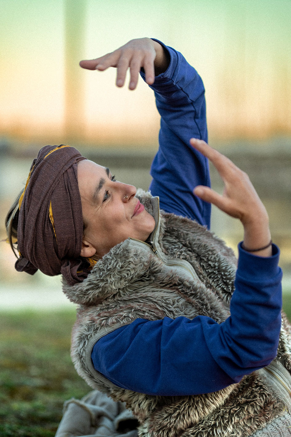 Rachel Stone, personal trainer and fitness coach, smiling in natural light