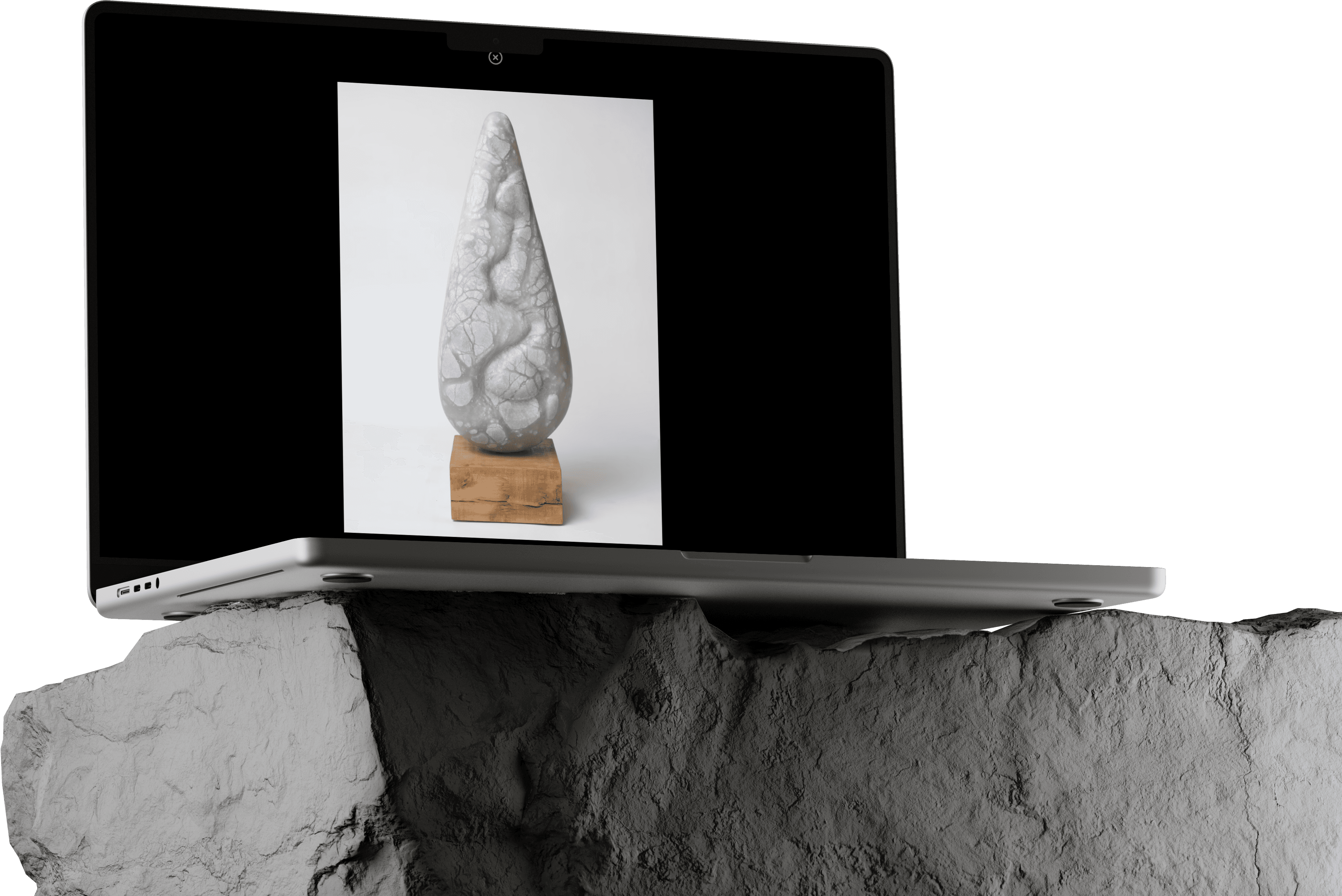 Artwork pages prioritise focus and proportion, presenting each piece against neutral space to emphasise form, surface, and material detail.