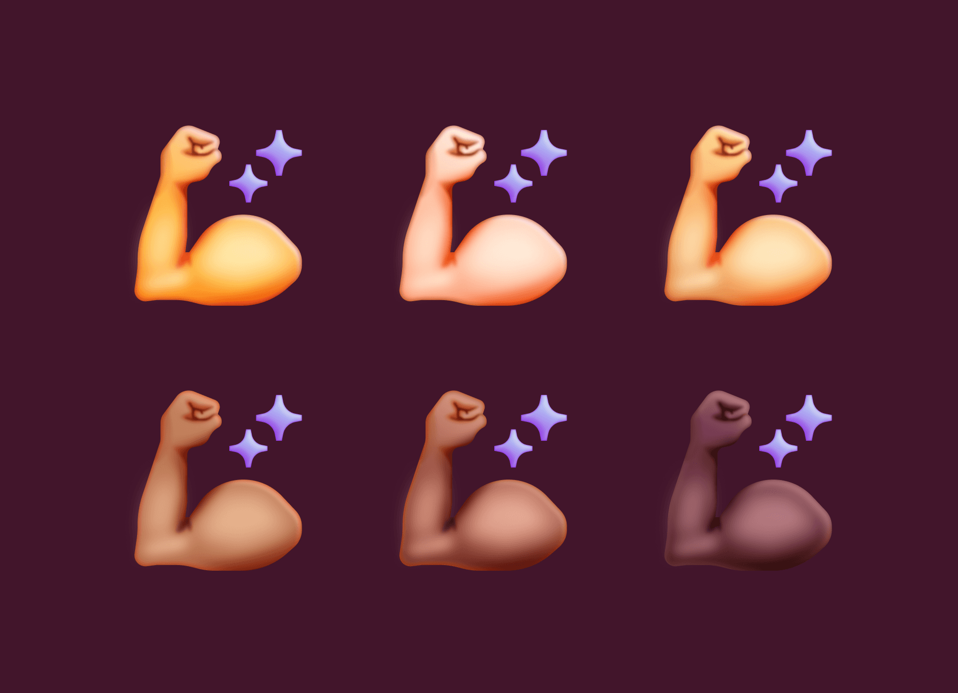 arm emojis