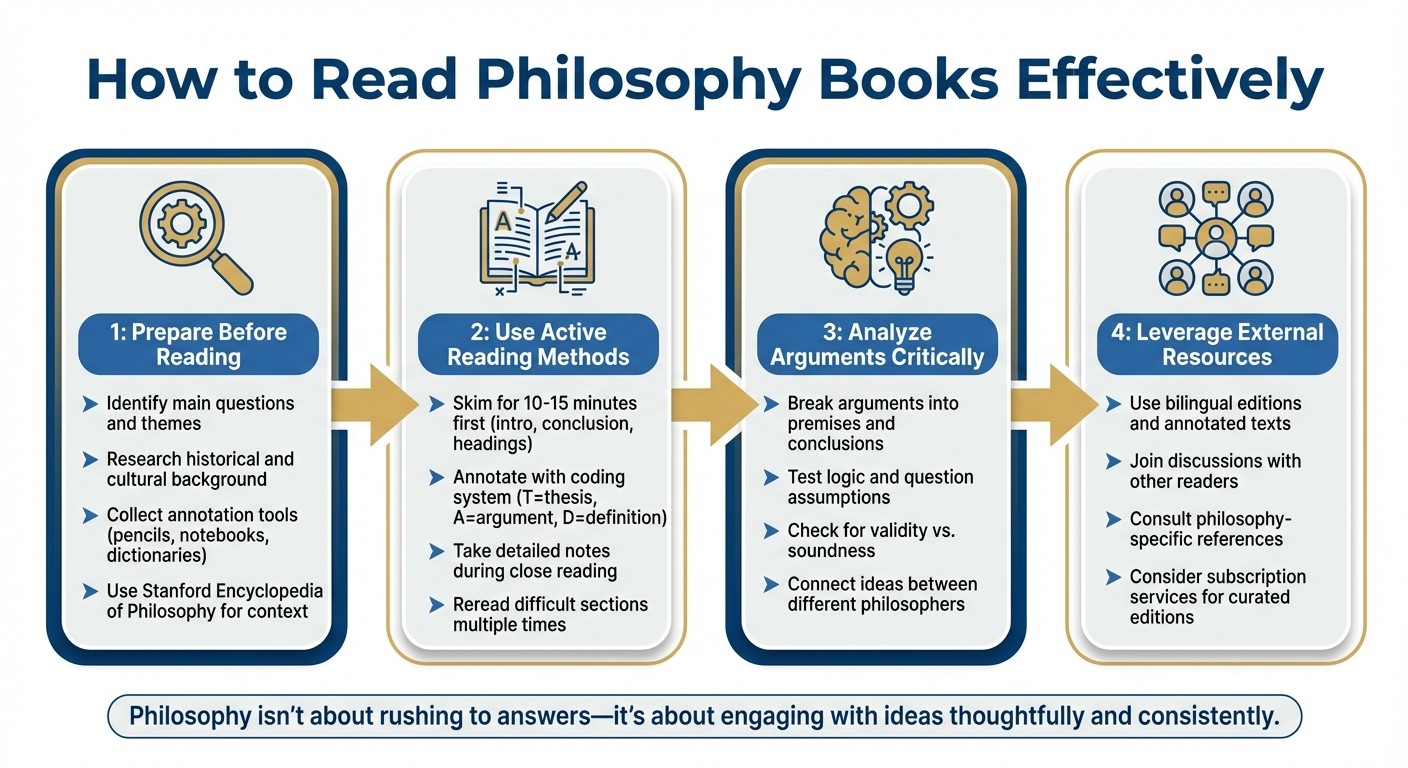 4-Step Process for Reading Philosophy Books Effectively