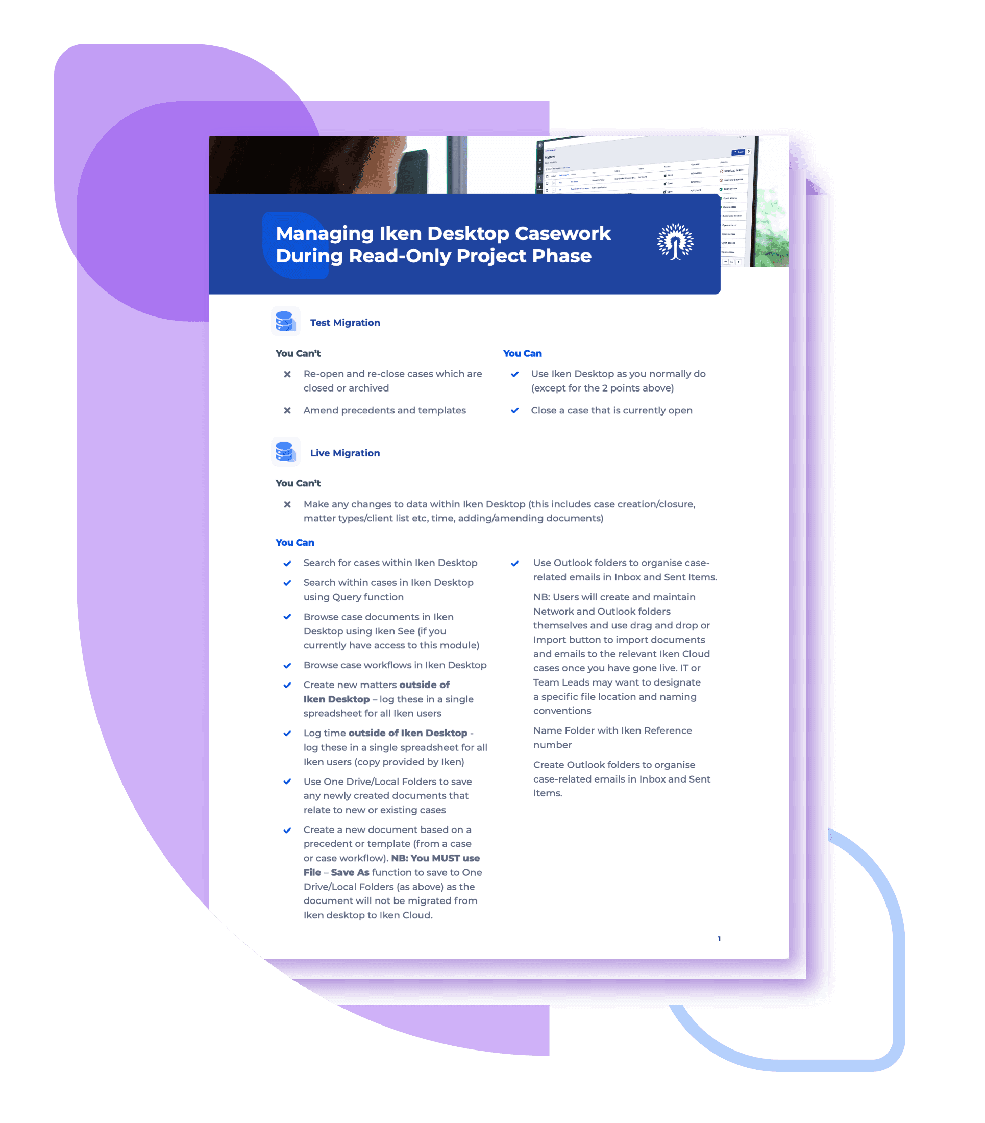 > Iken’s interface Screenshot for t cardiff city council case study about modernising legal management 
