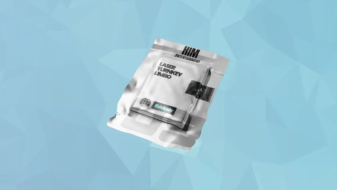 Tüte für das Branding von HIM-Entertainment