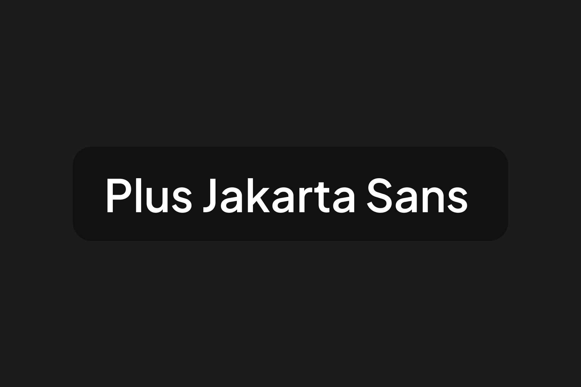 plus jakarta sans framer font