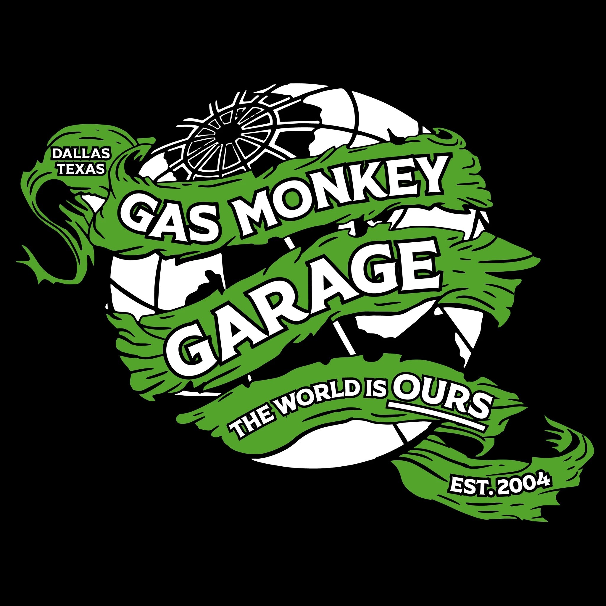 Gas Monkey Garage Globe Design