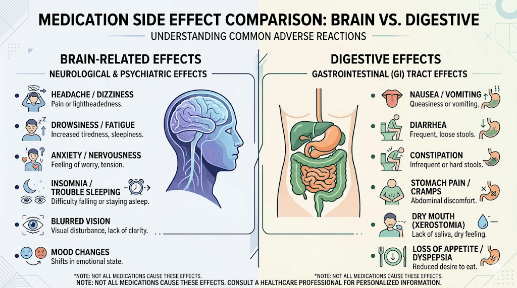 Tesofensine neurological side effects vs semaglutide gastrointestinal side effects comparison