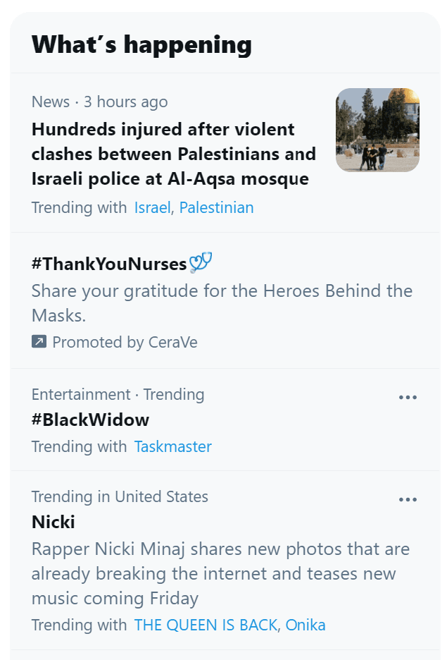 Twitter newsfeed and your social media audience