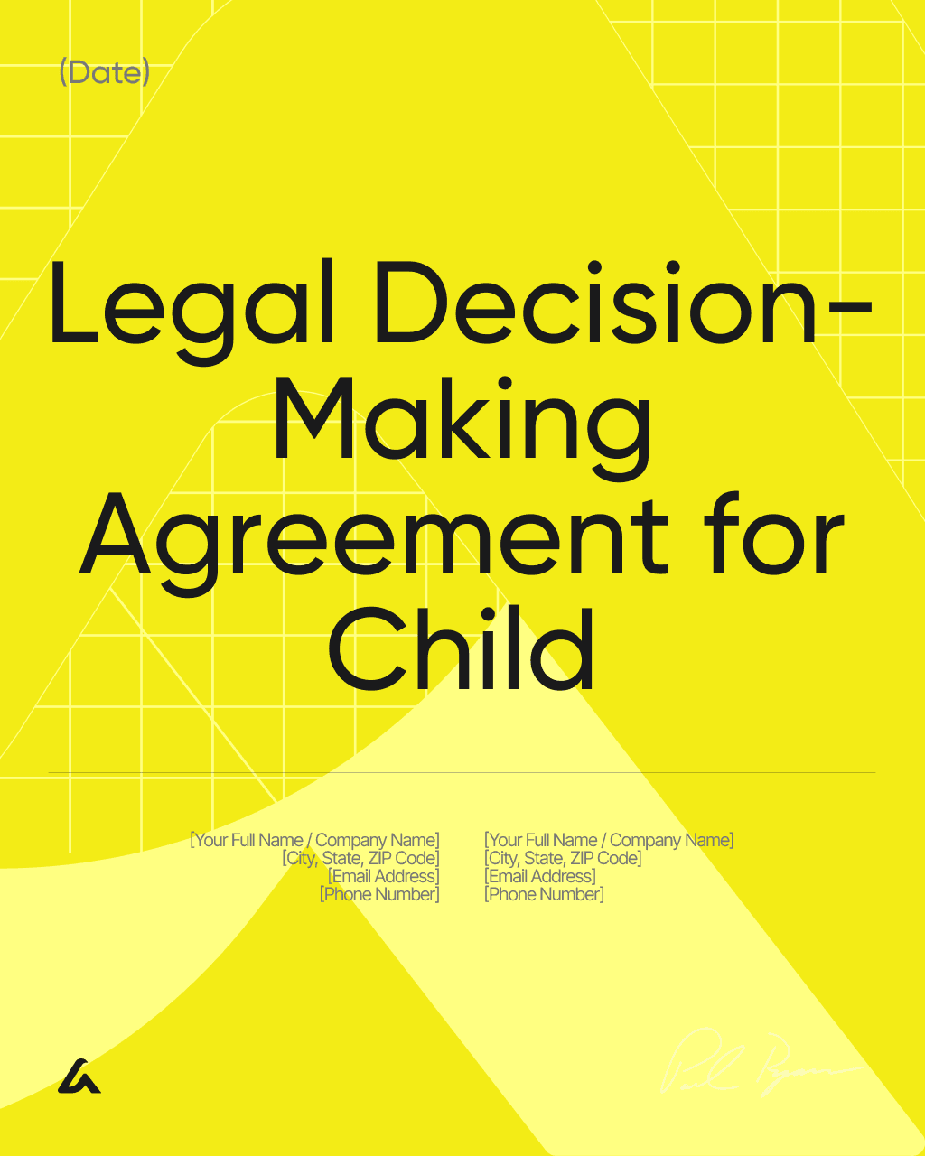 Legal Decision-Making Agreement for Child