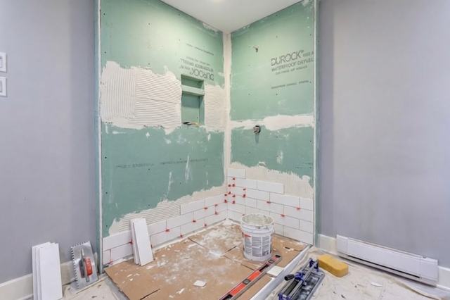 Custom Shower Build — before