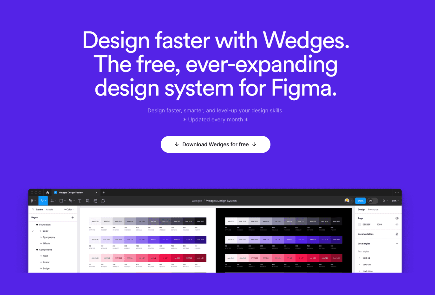 Wedges figma UI kit