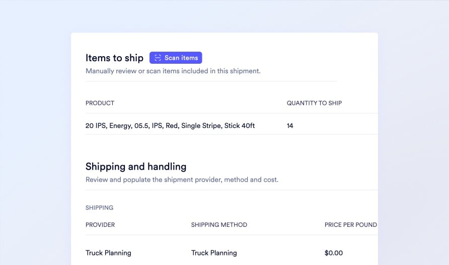 Outbound Shipment Audit