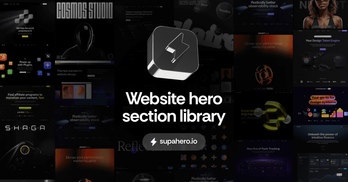 Poster for Supahero - Website hero section library