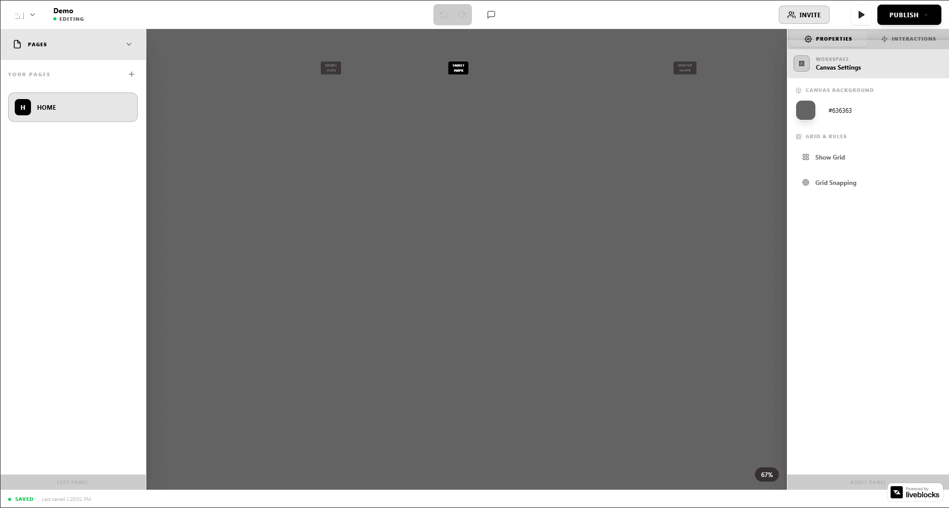 Editor of web-rereal