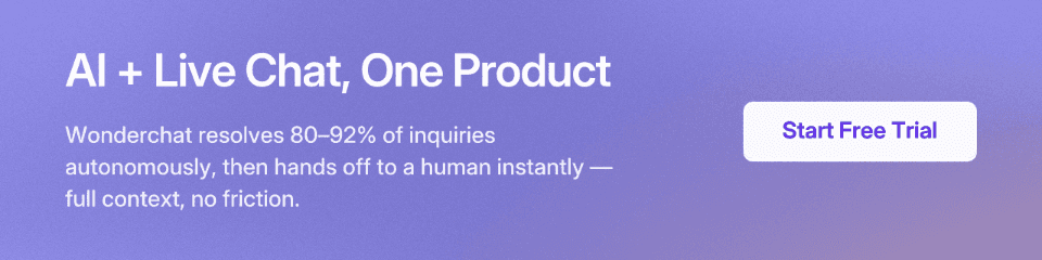 AI + Live Chat, One Product