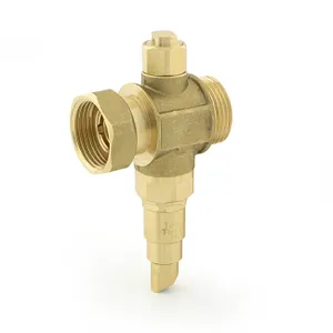 Anti-freeze valve installed on external heat pump pipework alongside system inhibitor and expansion vessel in a UK plant room