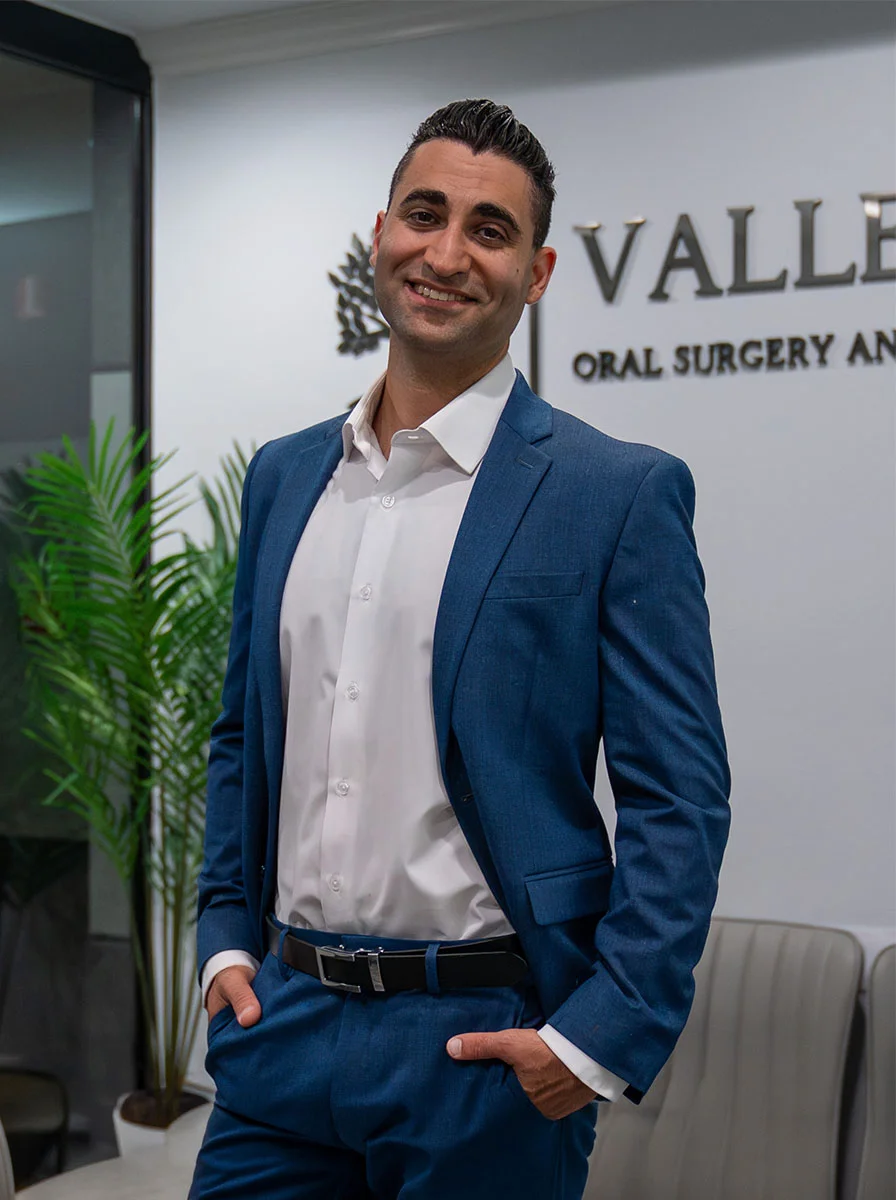 Dr. Justin Nassiri, oral and maxillofacial surgeon and founder of Valley Oak Oral Surgery in Fresno, CA