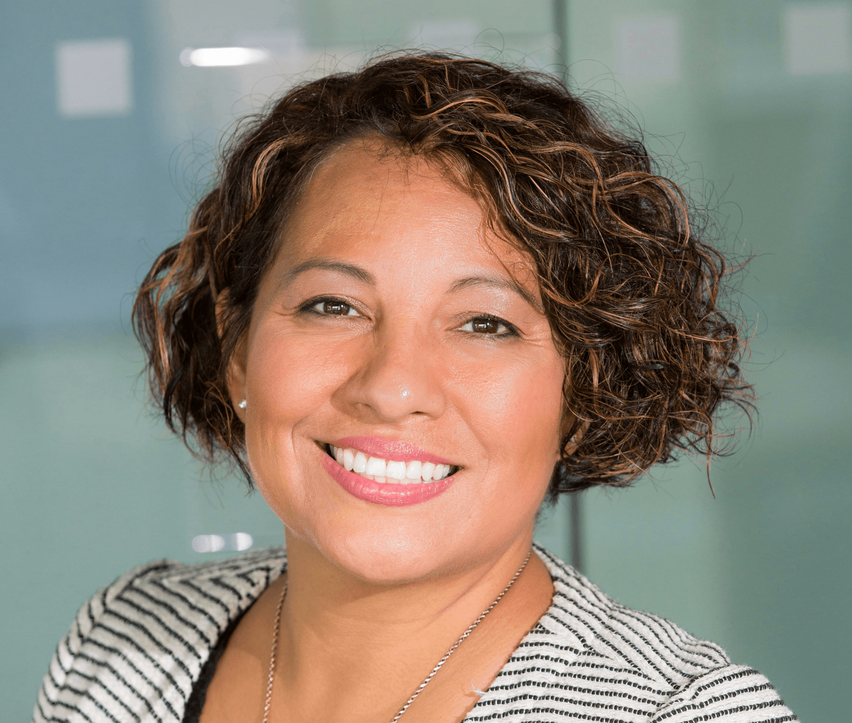 woman smiling