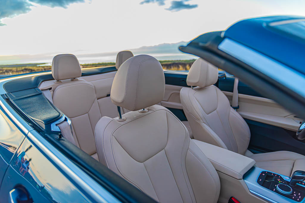 Blue BMW 430i for rent in Hawaii