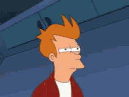 Fry's Doubtful Expression from Futurama