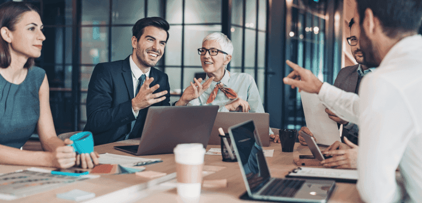 Image of professionals during a meeting