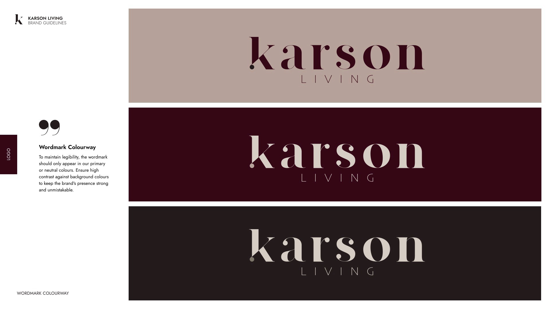 wordmark colourways