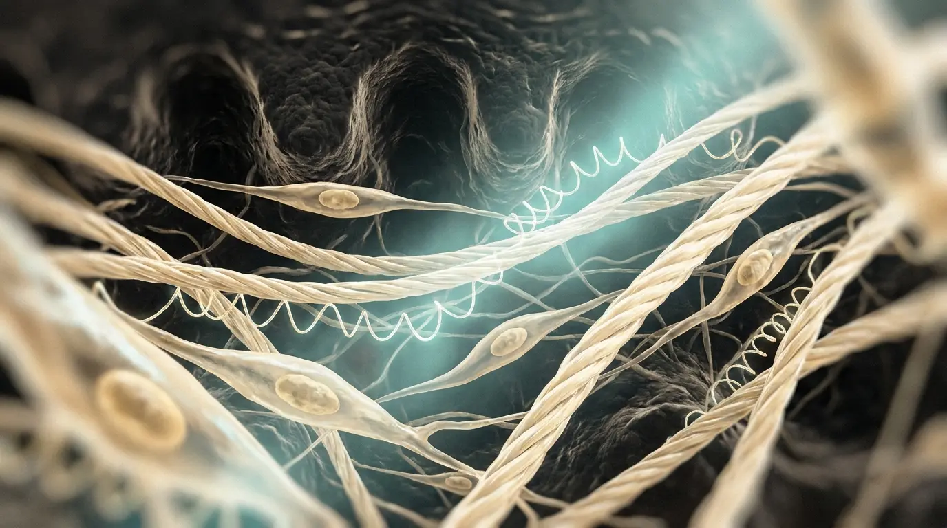 collagen fibres being remodelled smoother during collagen induction therapy