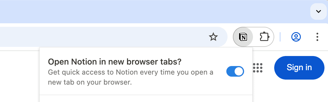 Notion Chrome Extension