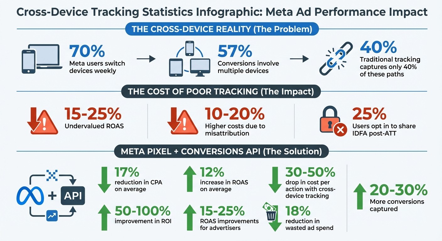 Cross-Device Tracking Impact on Meta Ad Performance: Key Statistics