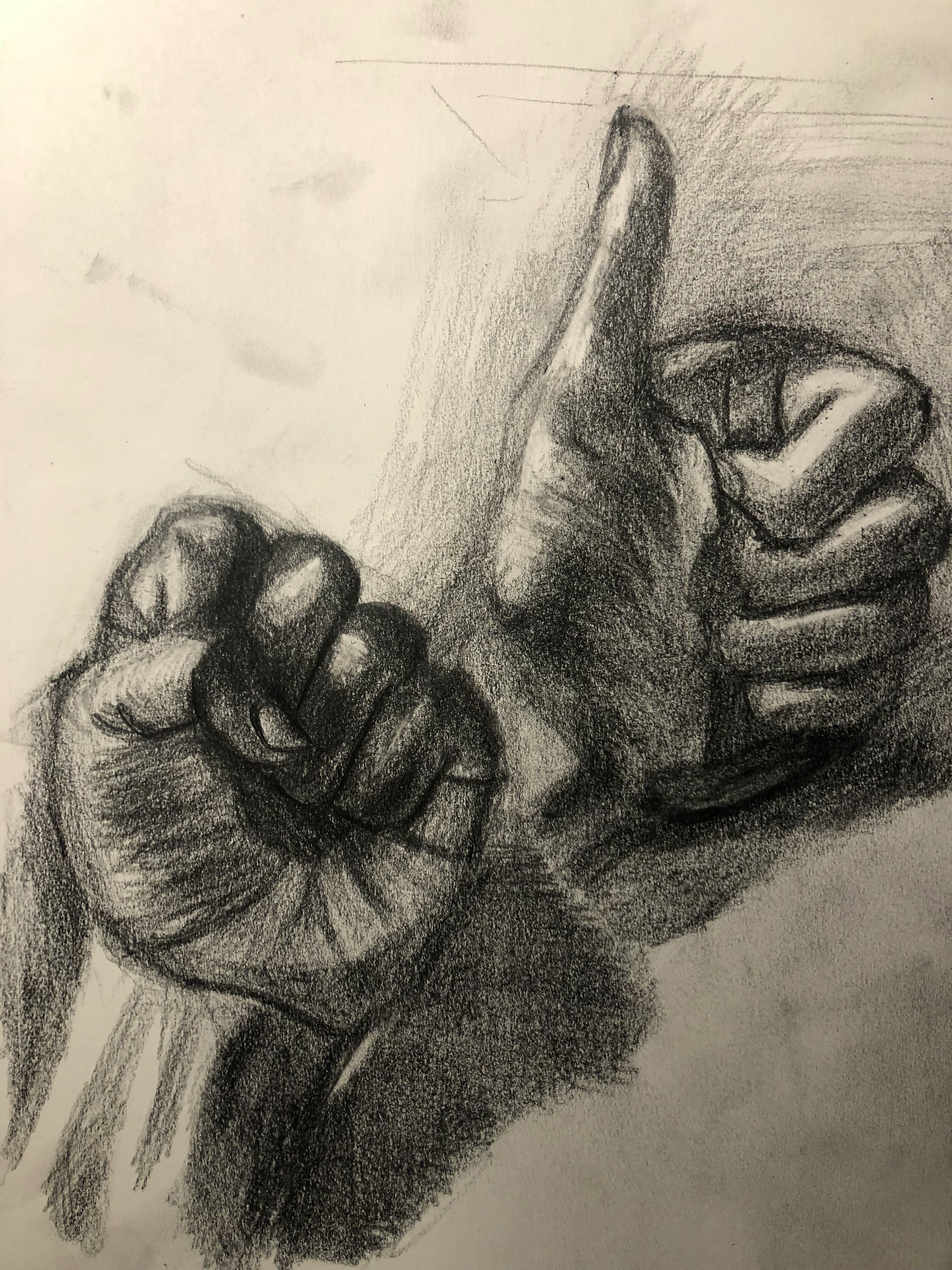observational hand drawings (mine)