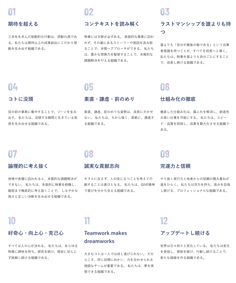 Coziesの行動指針『Cozies Style』