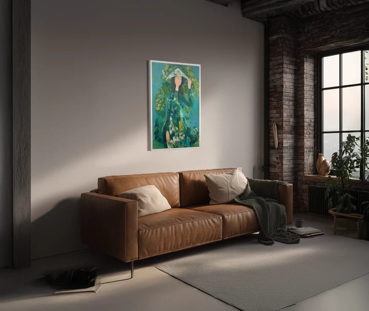 premium art poster and canvas prints, with originals available, from QART , of the artwork " Mekong Girl "