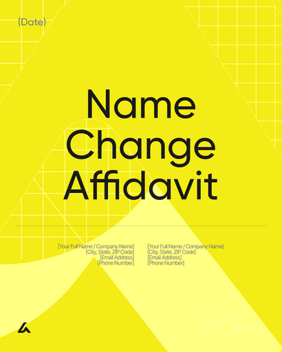 Name Change Affidavit