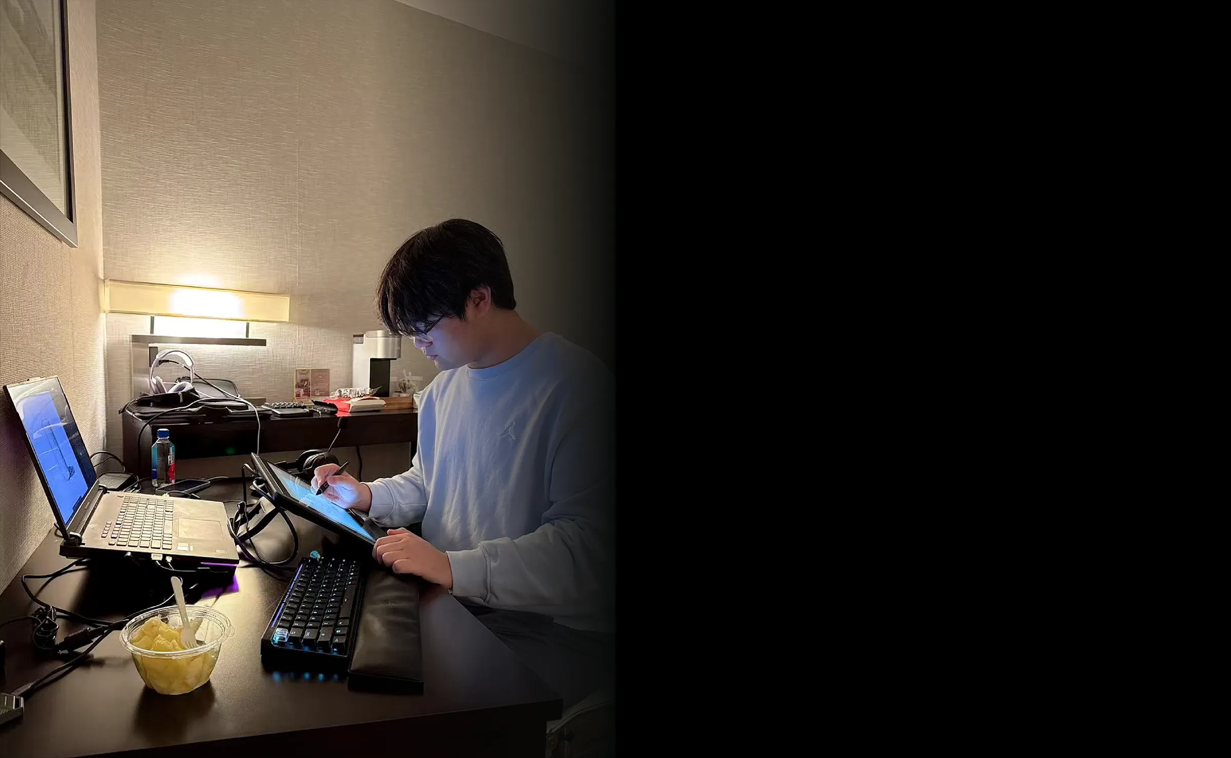 Man Working at Desk