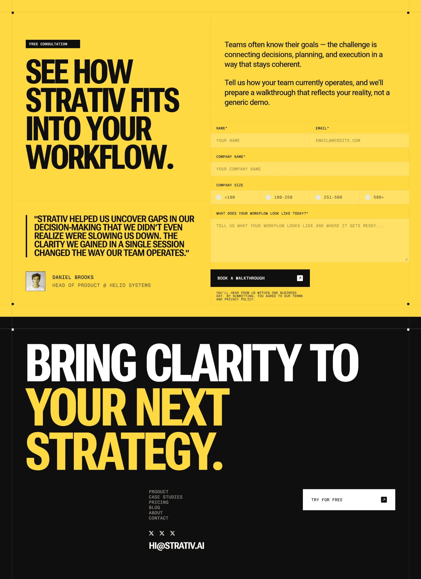 Strativ AI SaaS Framer template homepage preview