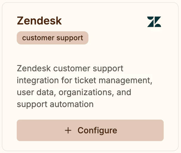 Zendesk Connector