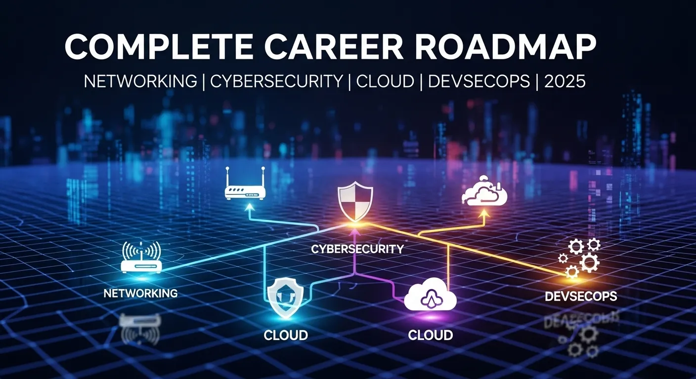 Complete Career Roadmap: Networking, Cybersecurity, Cloud & DevSecOps in 2025