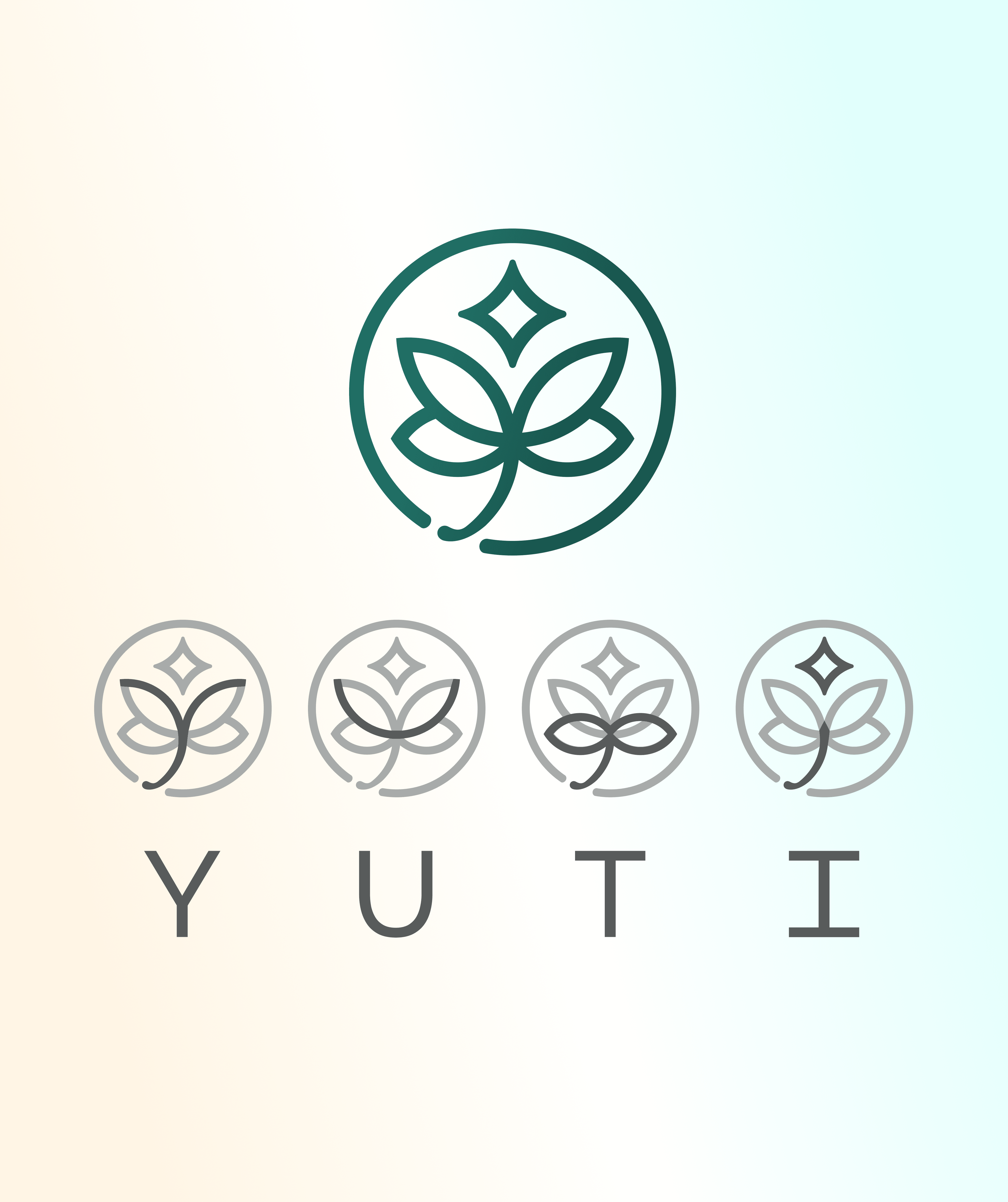 A young person with curly hair smiles at the camera while sitting in front of a laptop against a dark background.