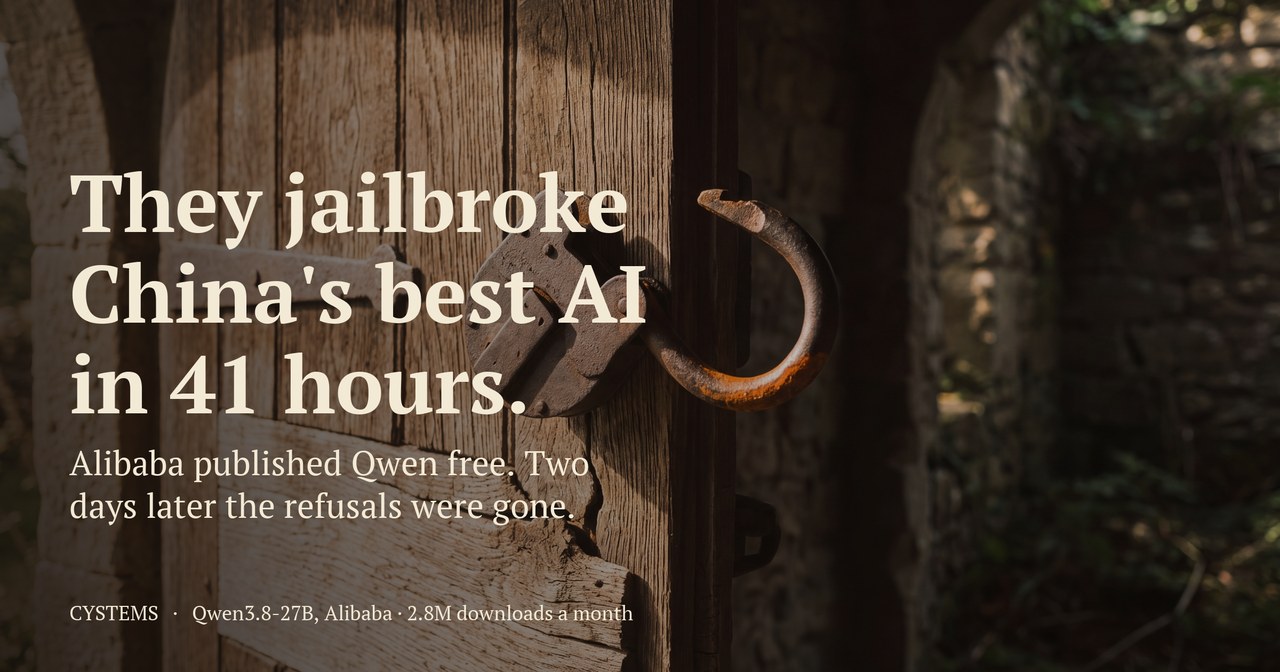 They Jailbroke China's Best AI in 41 Hours.