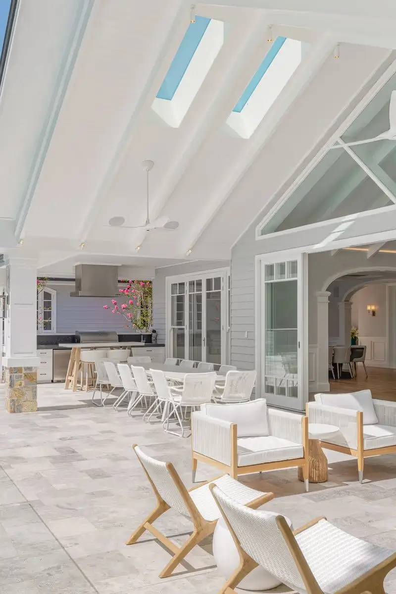 Vaulted ceilings creating volume and impact
