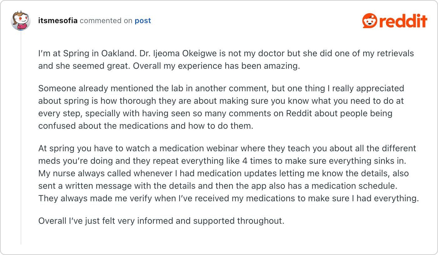 Post on Reddit