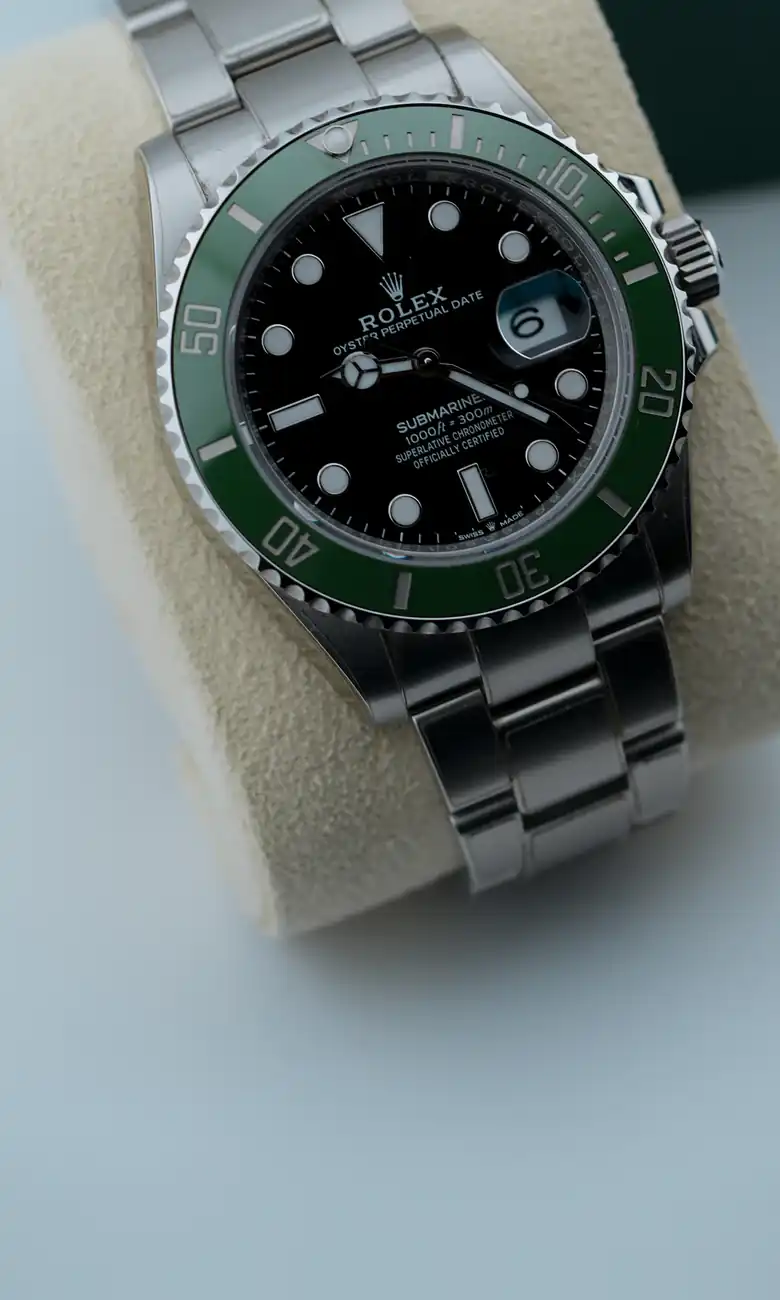 Rolex Submariner Date 126610LV “Starbucks” in its box, valued at today’s Dubai market price