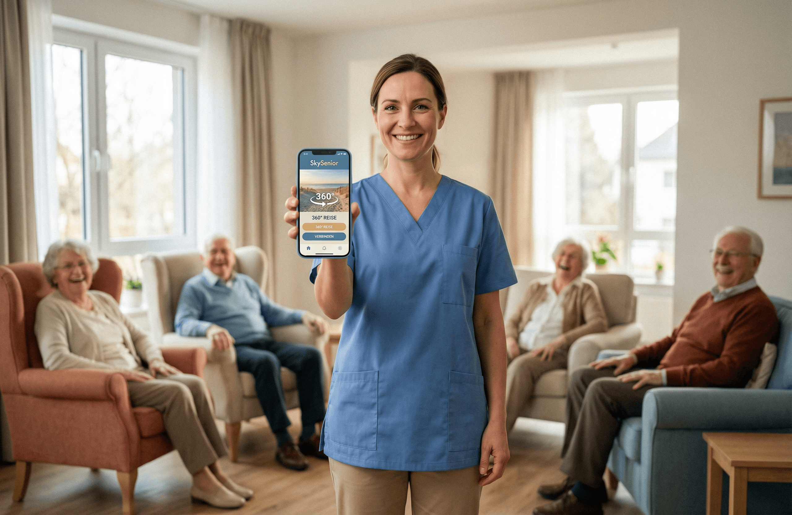 A mockup of Freelio's mobile app