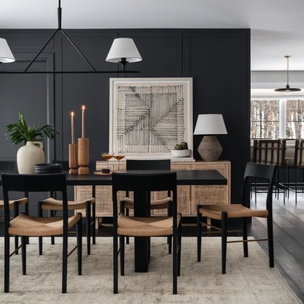 Black Dining Room Paint Scheme