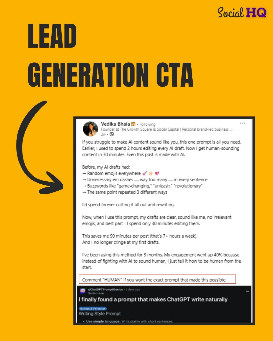 Lead generation CTA for LinkedIn